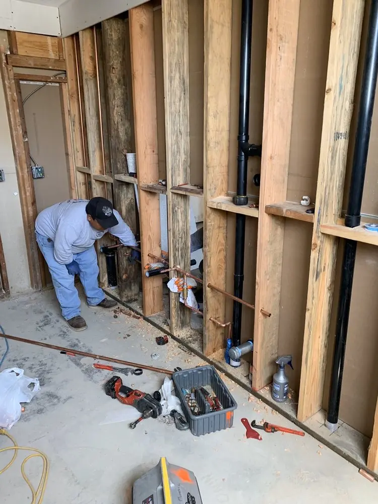 Commercial rough-in plumbing for Gas Line Repair in Flint